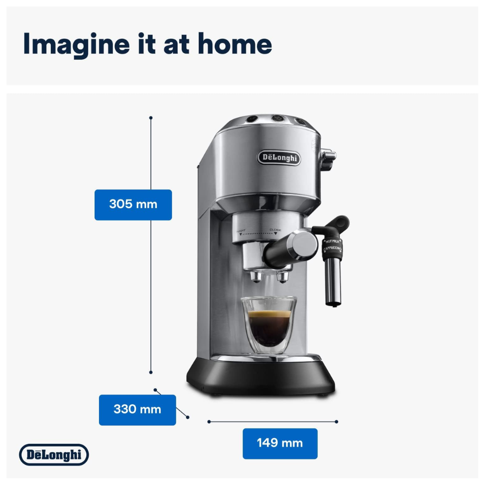 DeLonghi Dedica EC685 Espresso Machine. – Cworks