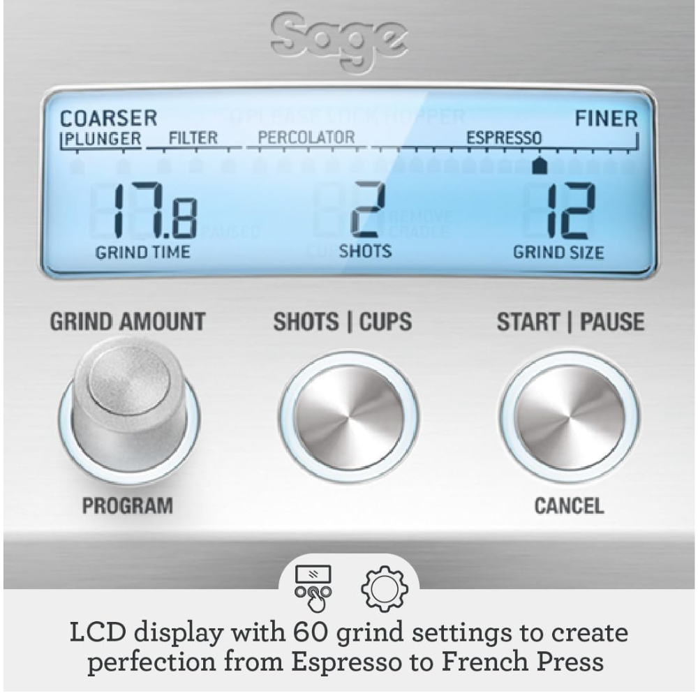 Sage Smart Grinder Pro Burr Coffee Grinder